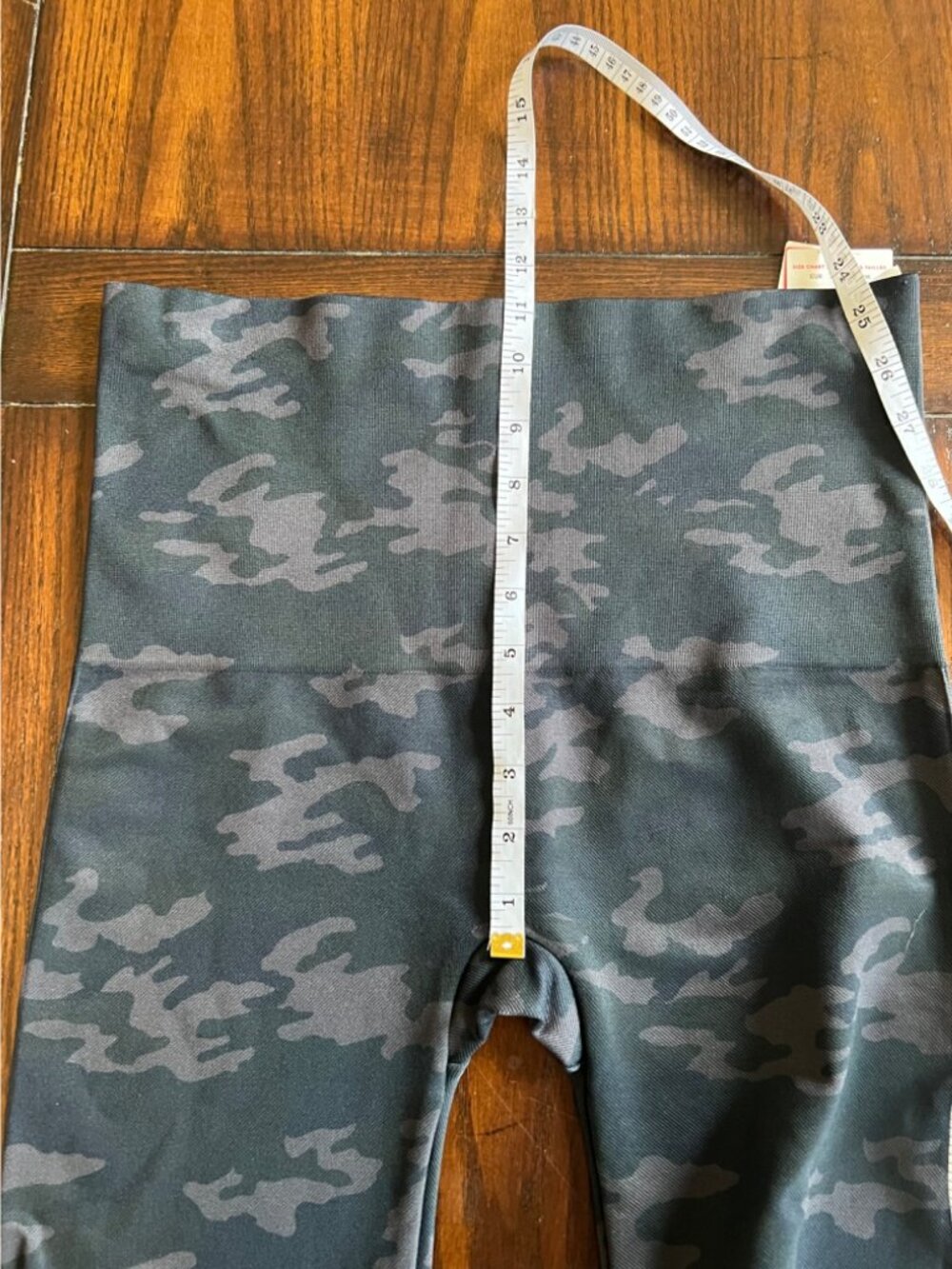 Spanx Look at Me Now Seamless Cropped High Rise Leggings Black/Gray Camo 2X NEW - Picture 7 of 8
